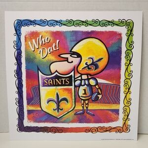 New Orleans Saints Who Dat 2014 Poster Print